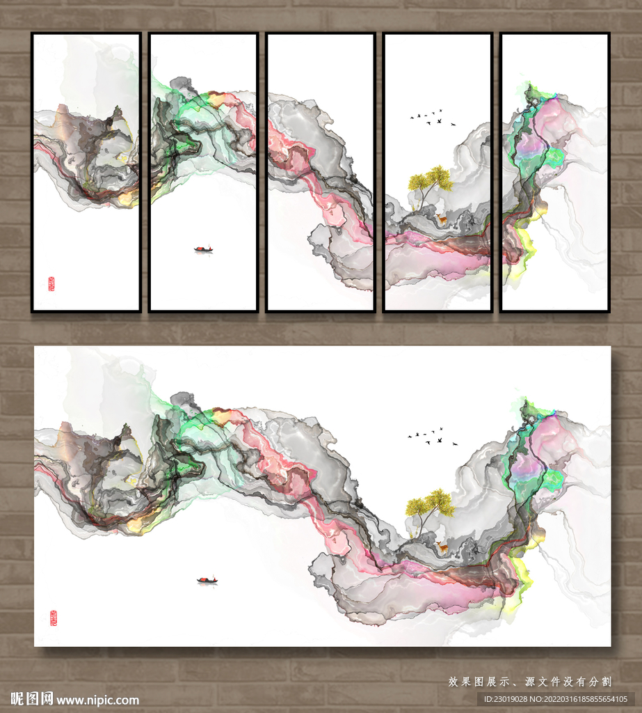 新中式抽象画