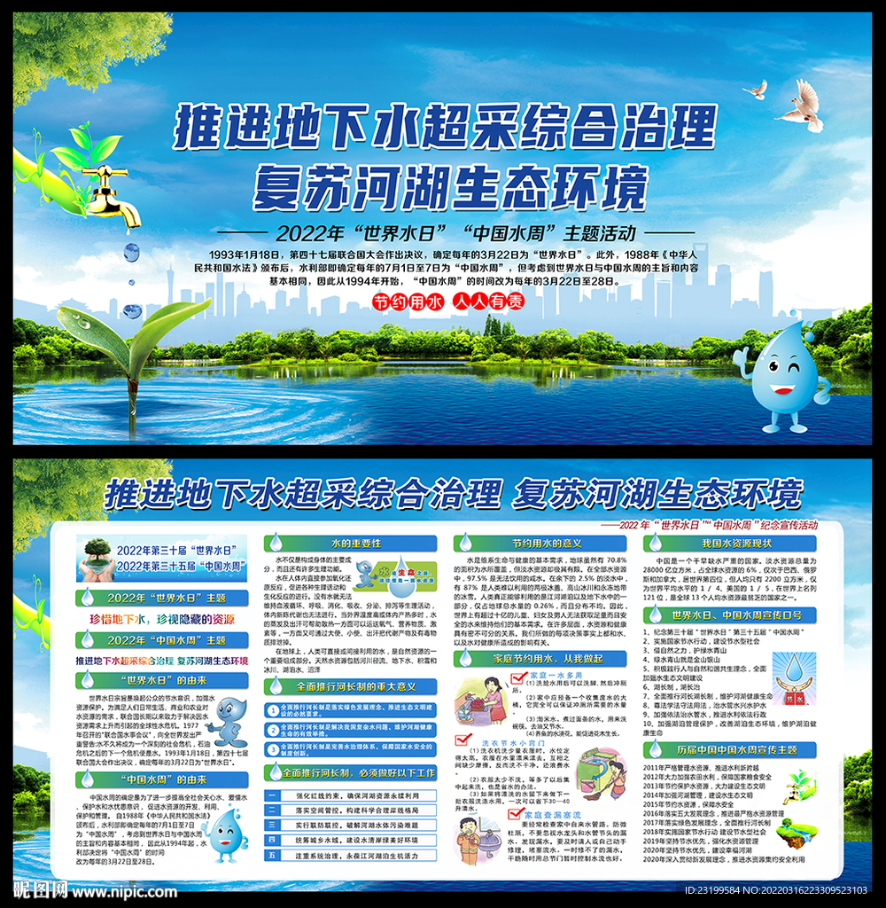 2022世界水日中国水周展板