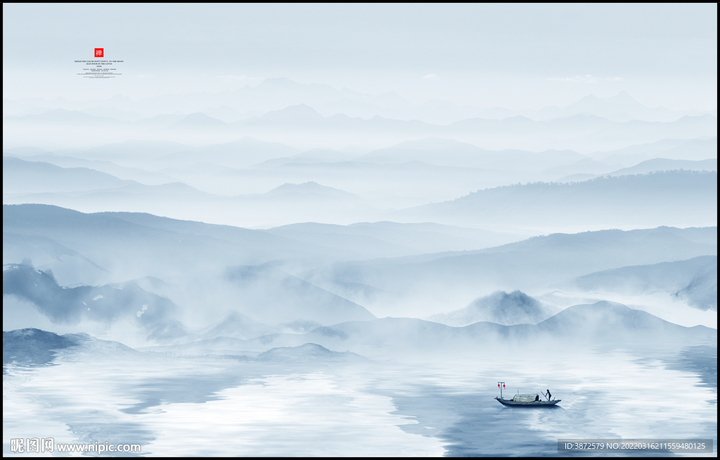 巨幅新中式山水画