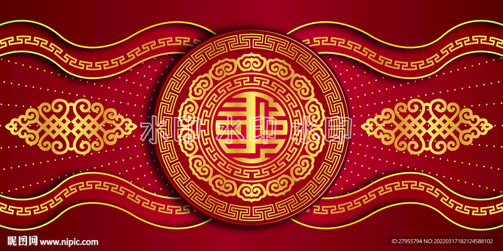 传统创意红色背景