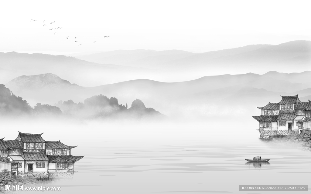 新款新高端山水画 tif分层