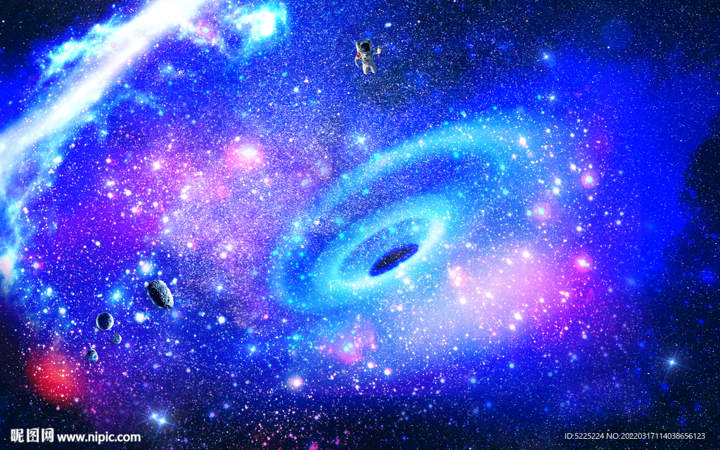 宇宙星空黑洞背景