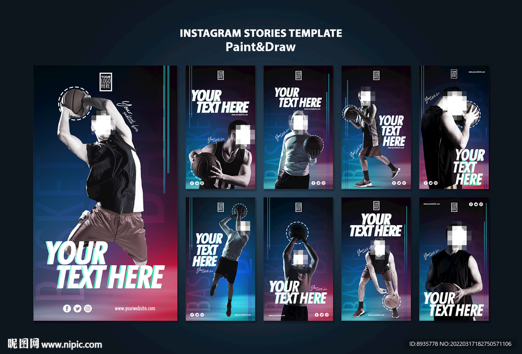 篮球运动系列海报