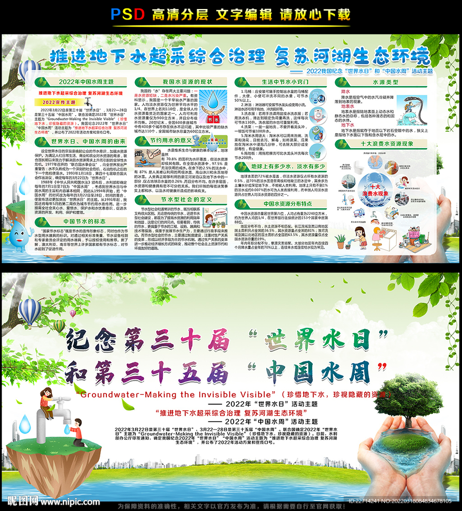 世界水日 中国水周 宣传栏