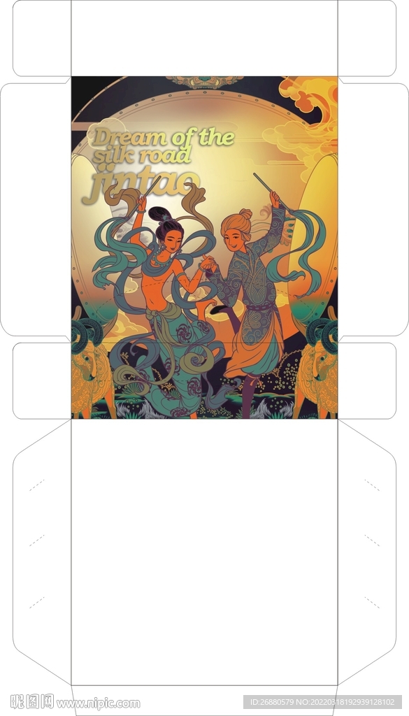 金桃包装展开图