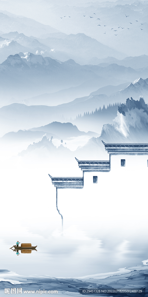 中国风人气高档玄关 TIF分层