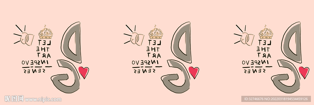 字母 定位花