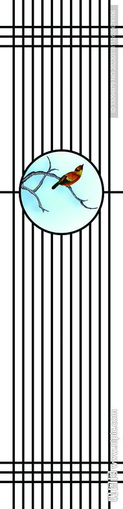 高清分层透明底平开门打印图