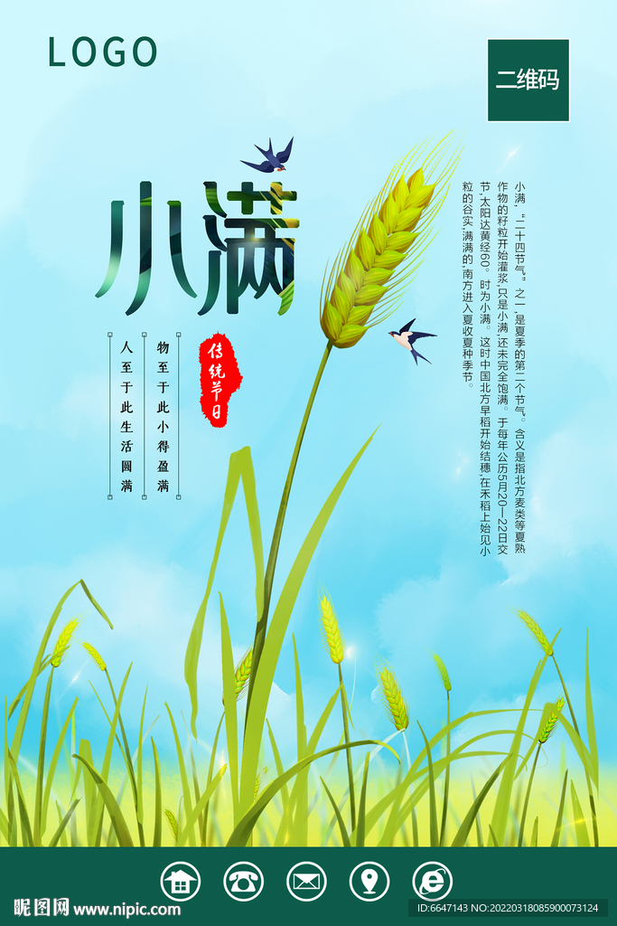 小满节气海报