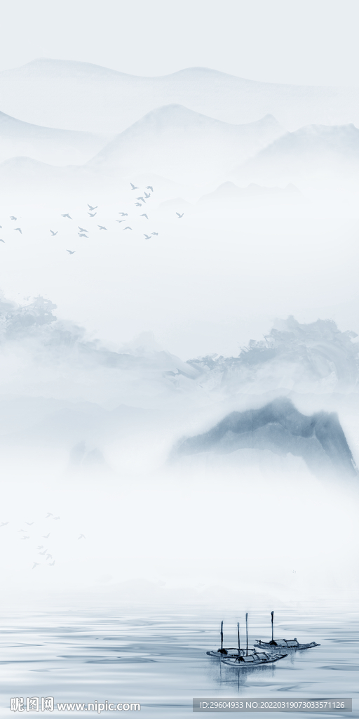 中国风无框画新玄关 TIF分层