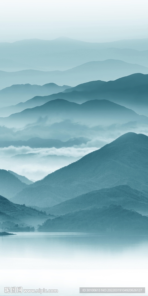 大气背景画新山水 tif分层