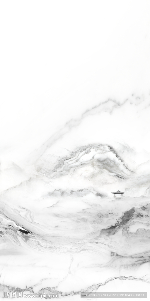 新中式山水画背景图 tif分层