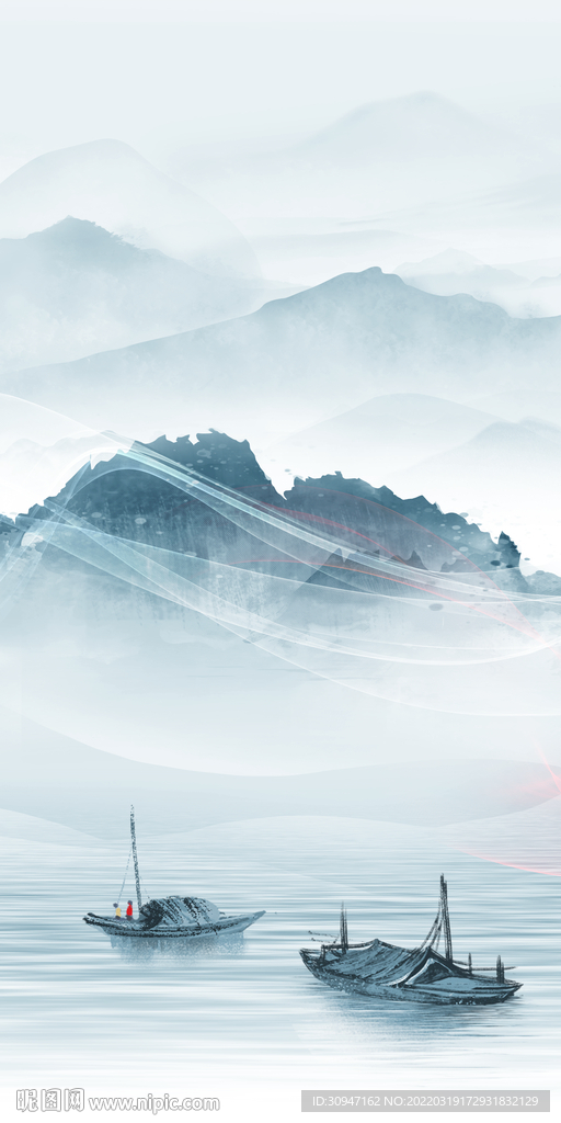 现代 高档玄关框画 TIF分层