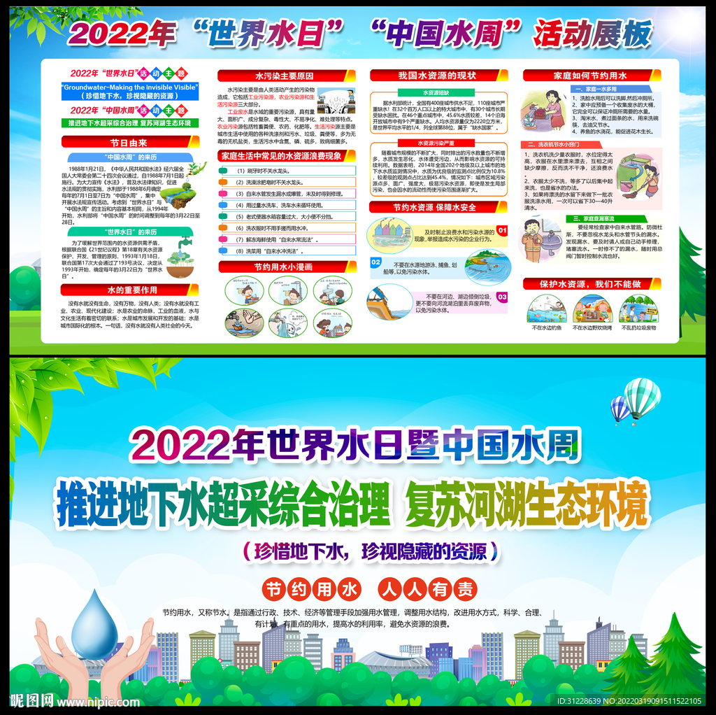 2022年中国水周主题海报