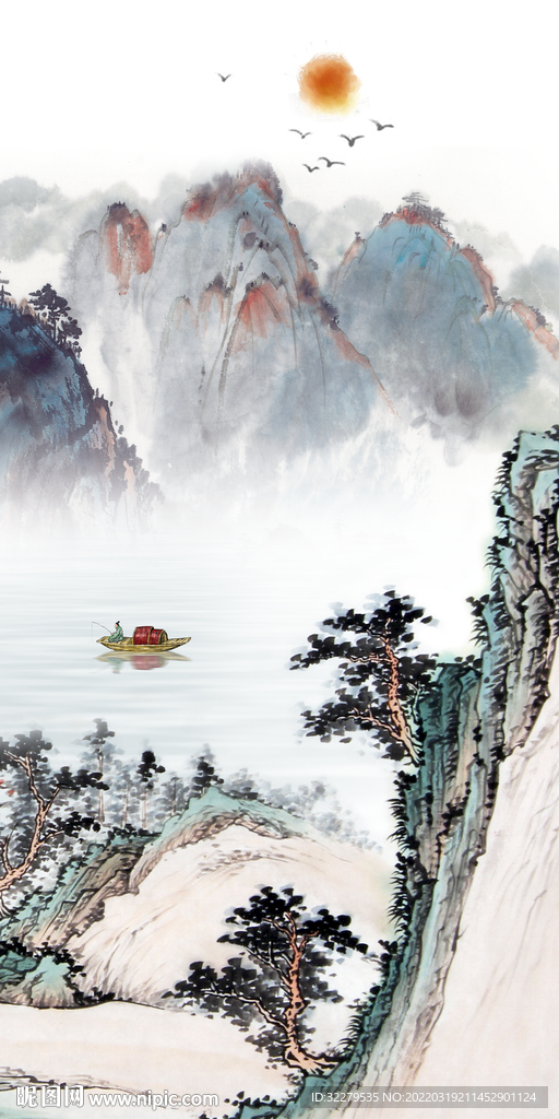 新中式简约现代玄关 TIF分层