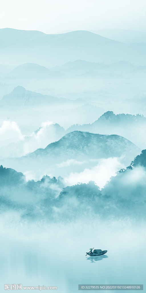 水墨最新高清玄关 TIF分层