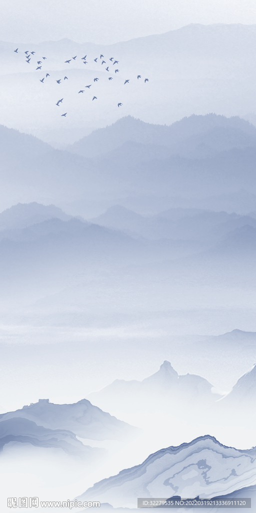 蓝色 最新高清玄关 TIF分层