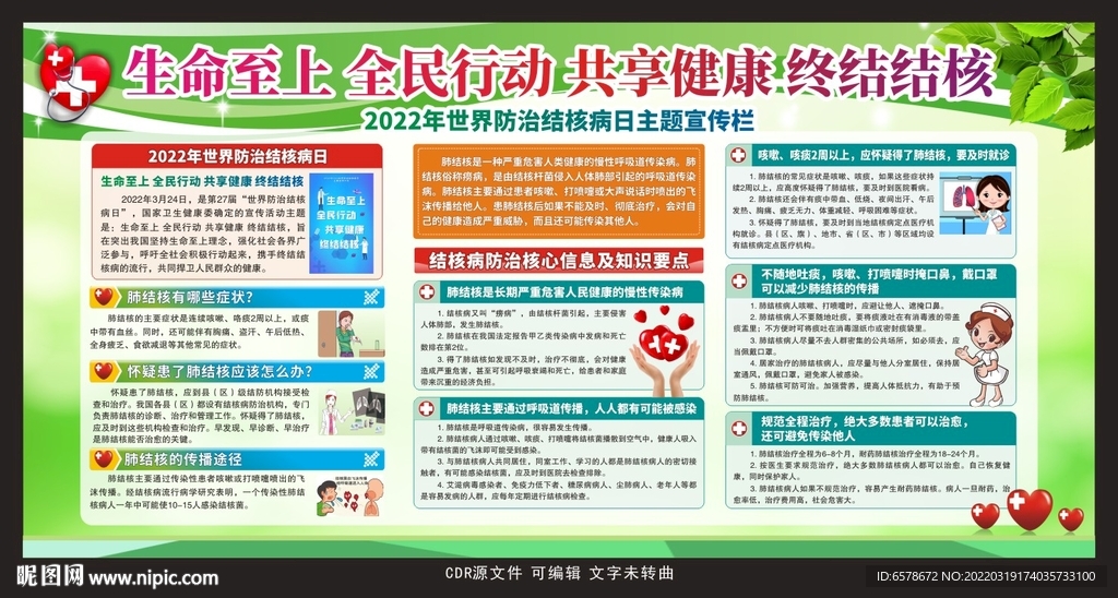 2022世界防治结核病日宣传栏