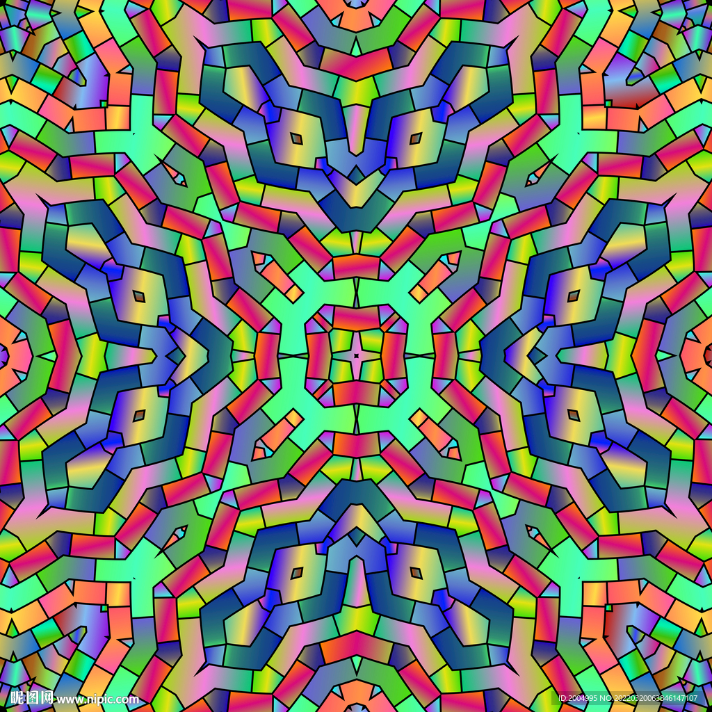 几何印花图案