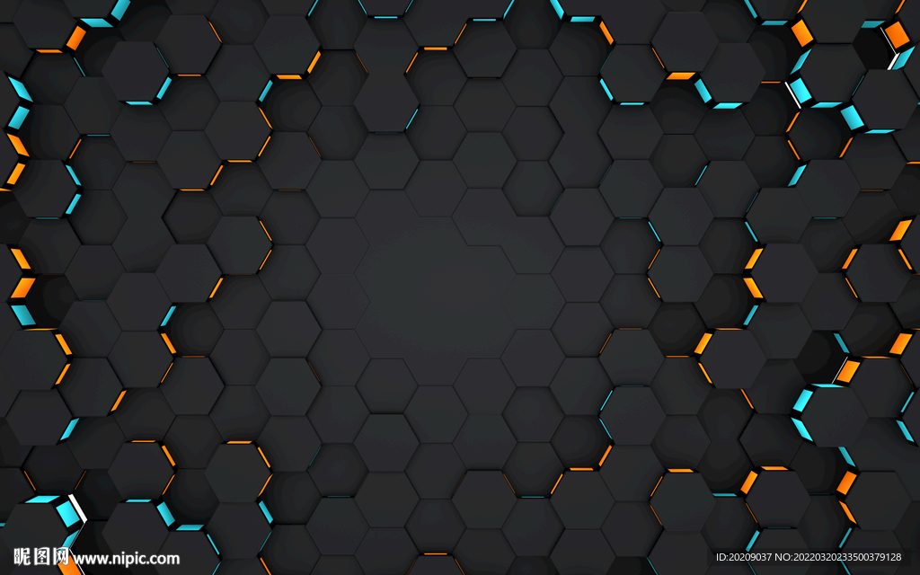 质感六边形背景