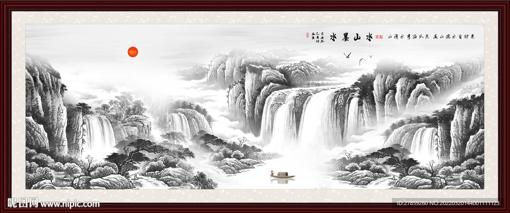 国画山水山水国画山水画