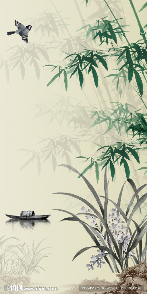 高档 中式高清玄关 tif分层