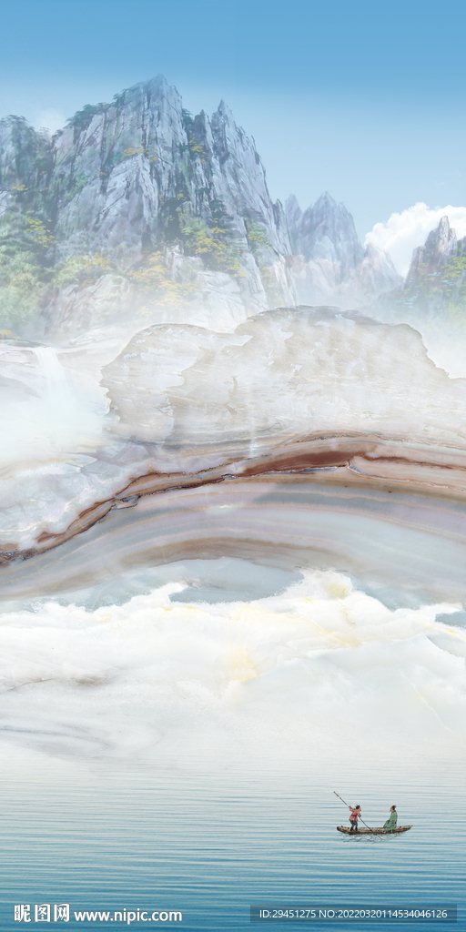 中式高清现代玄关 tif分层