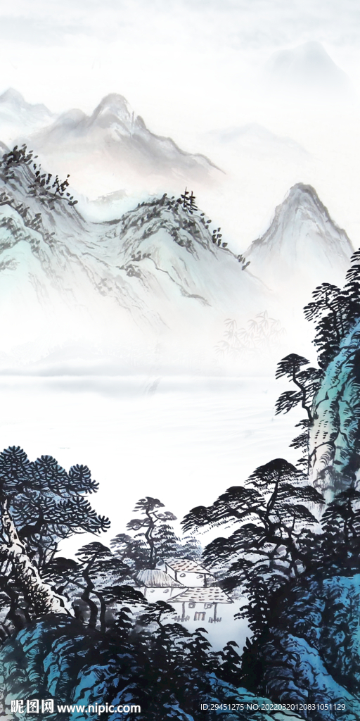 意境人气简约玄关 tif分层