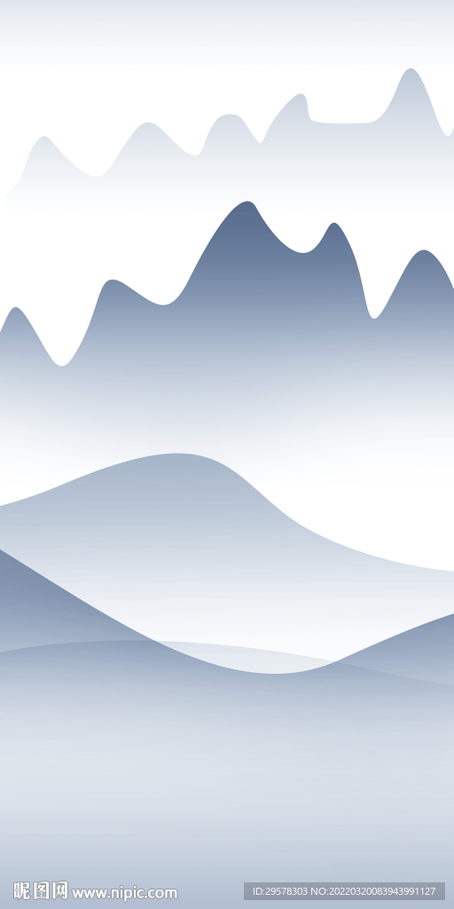 高档 意境玄关山水 TIF分层