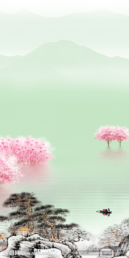 爆款 中式背景玄关 TIF分层