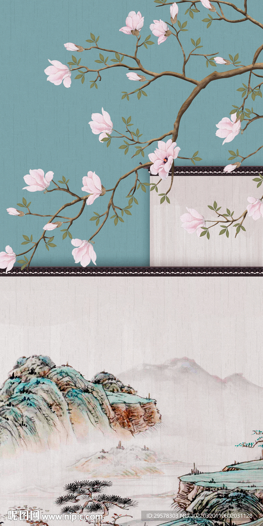 别墅最新山水玄关 TIF分层