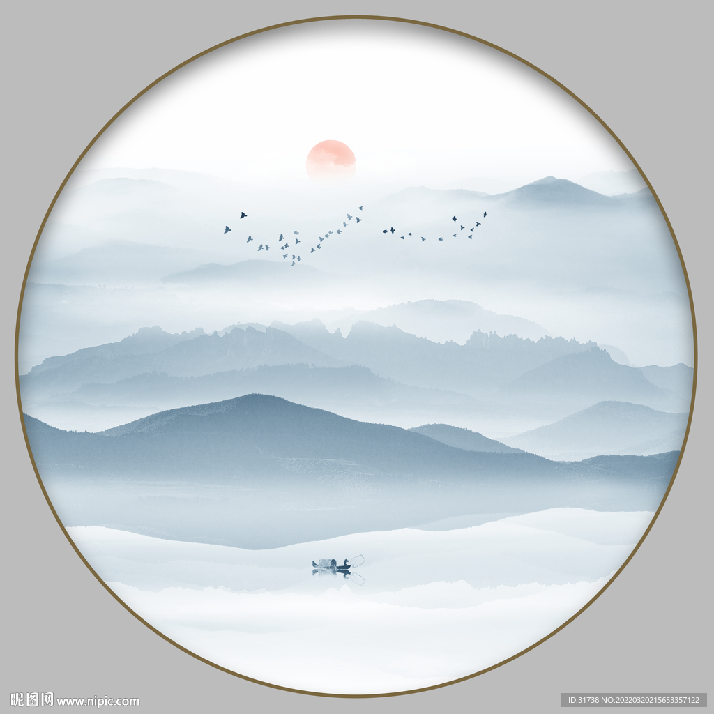 新中式水墨画