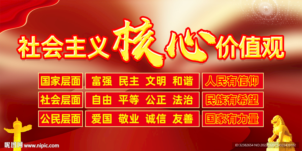 价值观海报