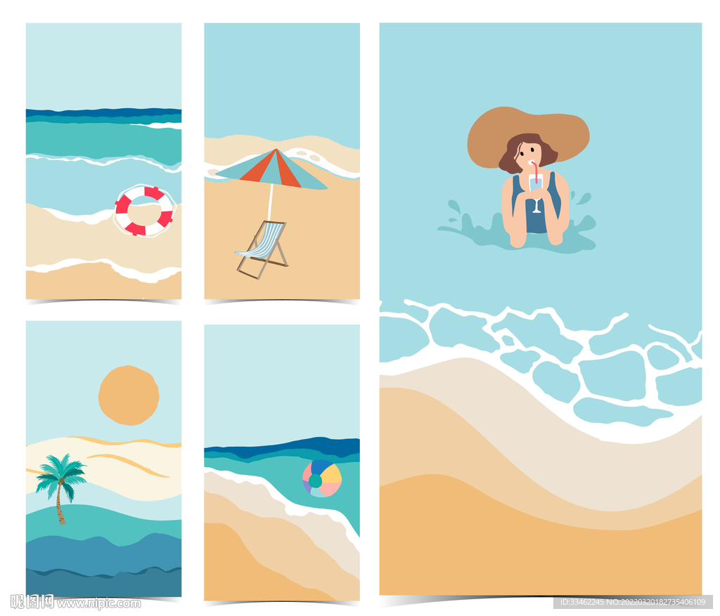 海滩海报