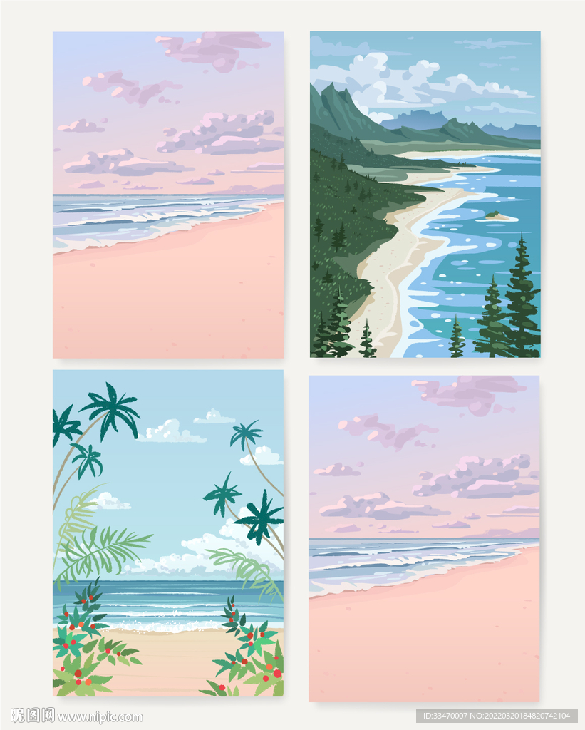 夏天海滩