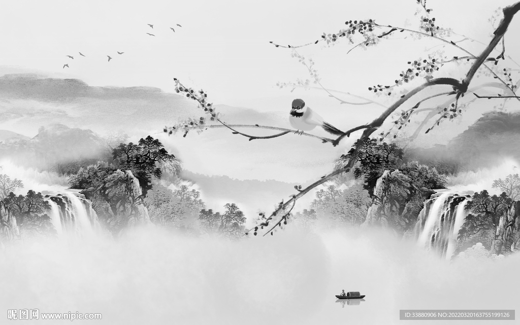 高档 高端风景山水 tif分层