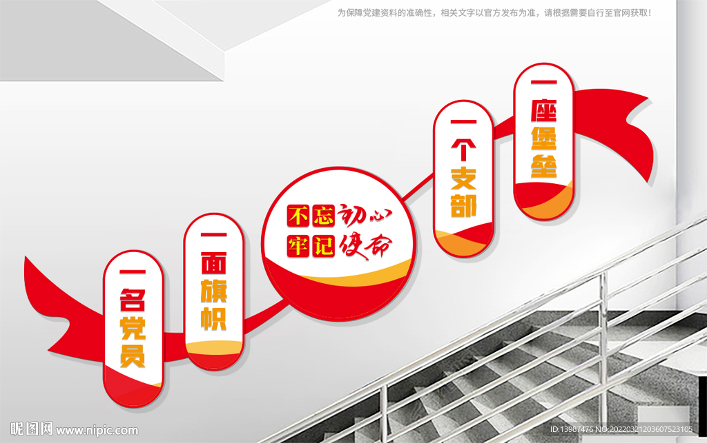 党支部楼梯文化墙