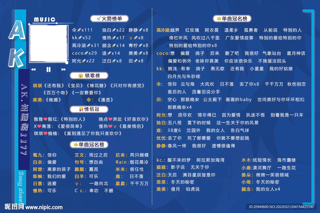 歌单设计