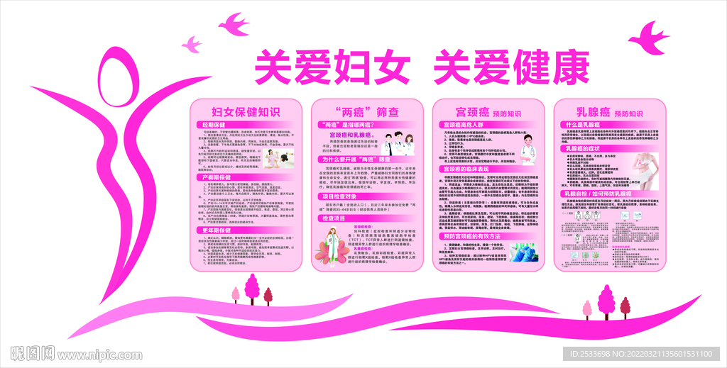 妇女保健文化墙 