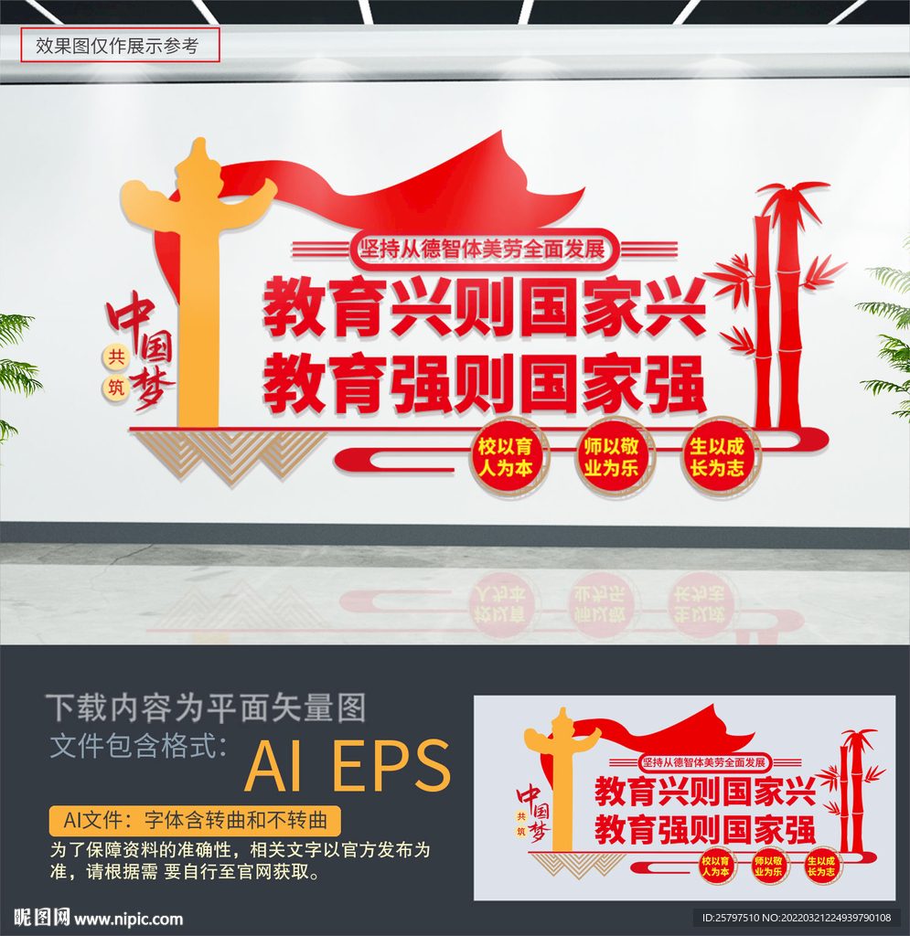 教育强国文化墙