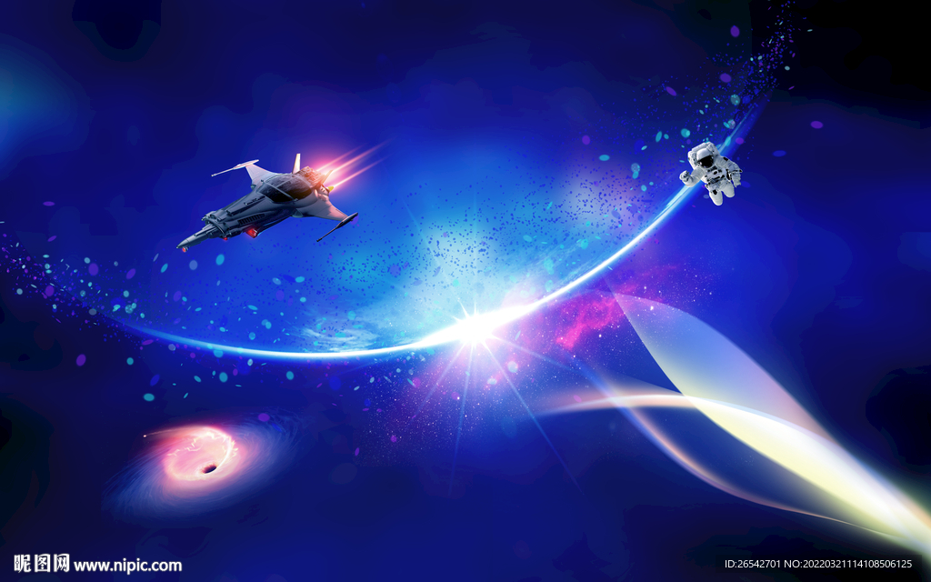 遨游太空宇航员