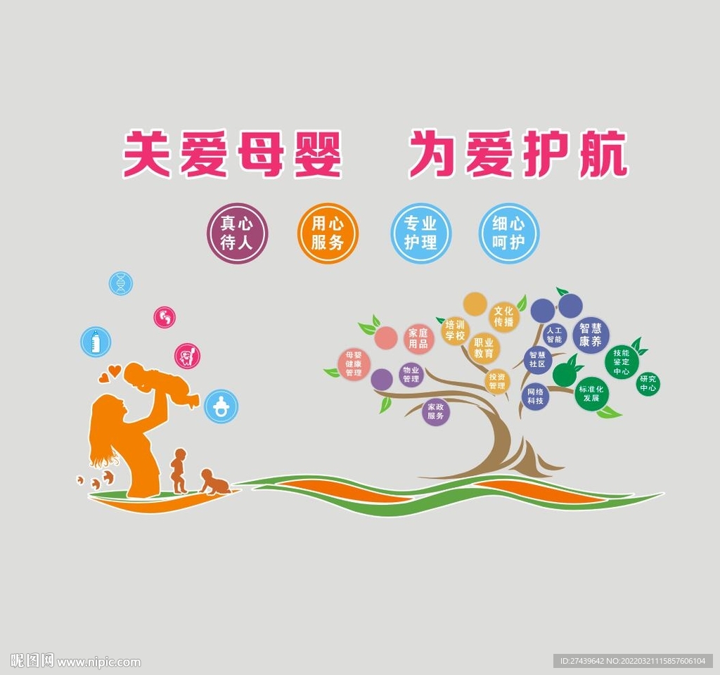 母婴形象墙