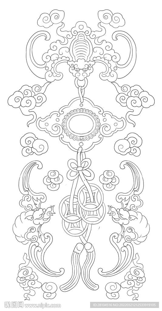 五福图案