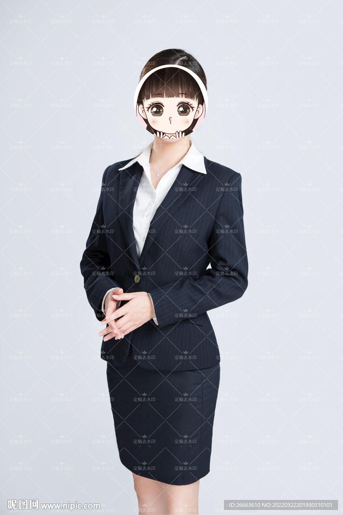 女半身照
