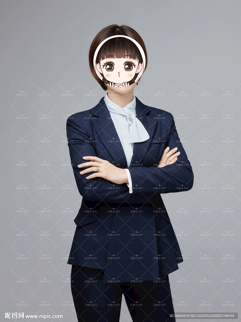 女半身照