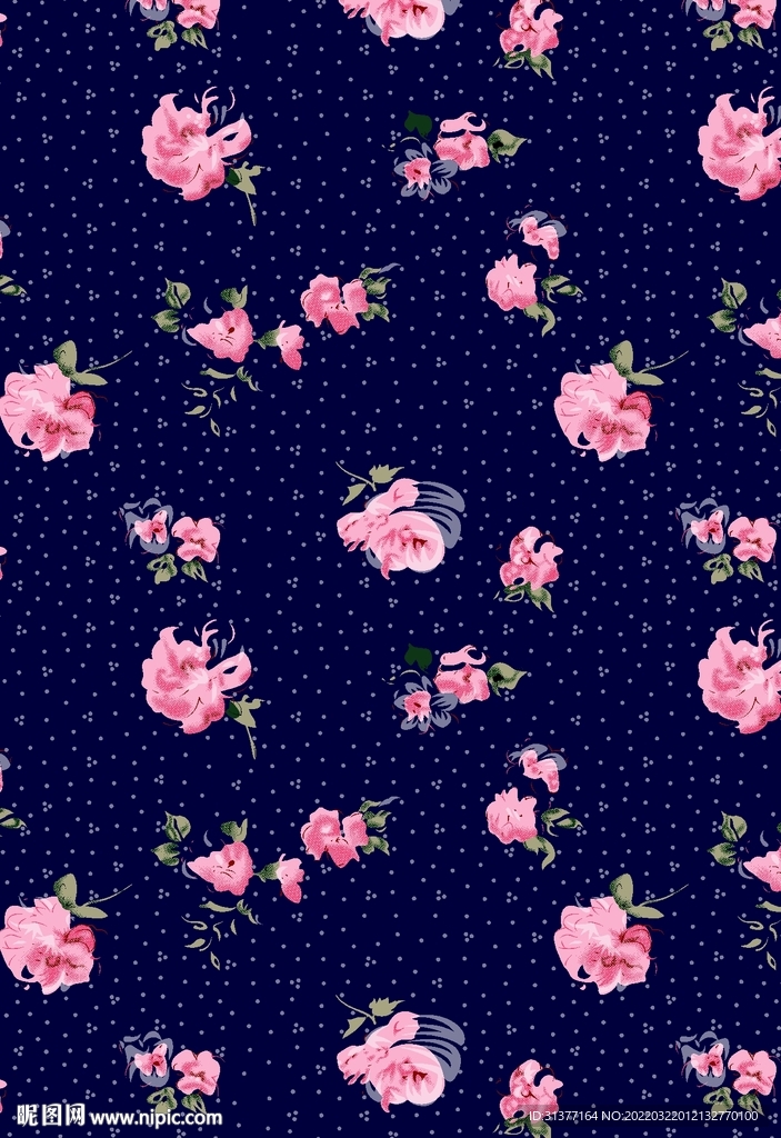 手绘小碎花
