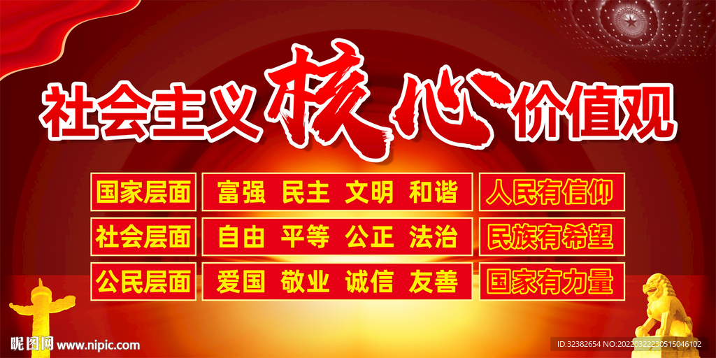 核心价值观海报