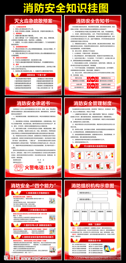 消防安全制度挂图