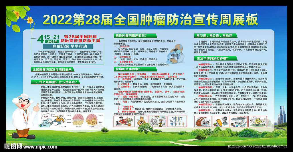 2022肿瘤防治宣传周主题
