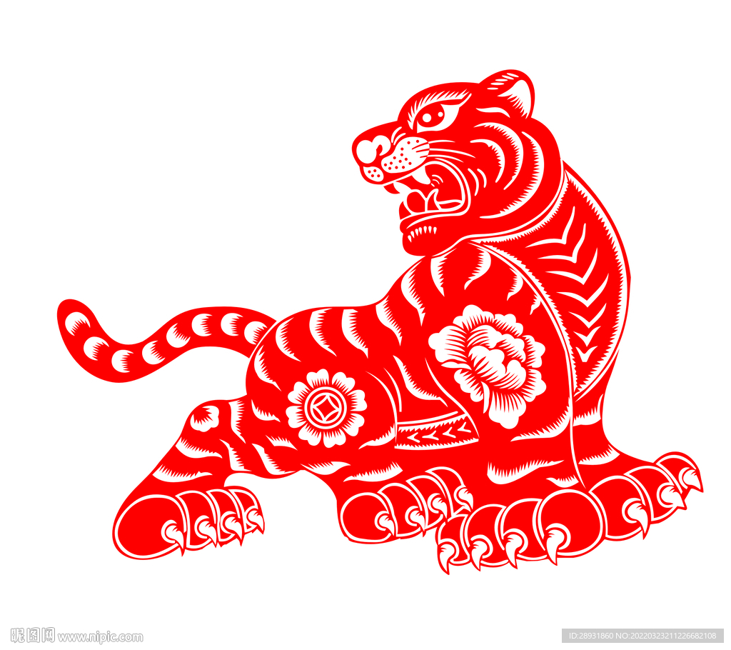 虎年剪纸